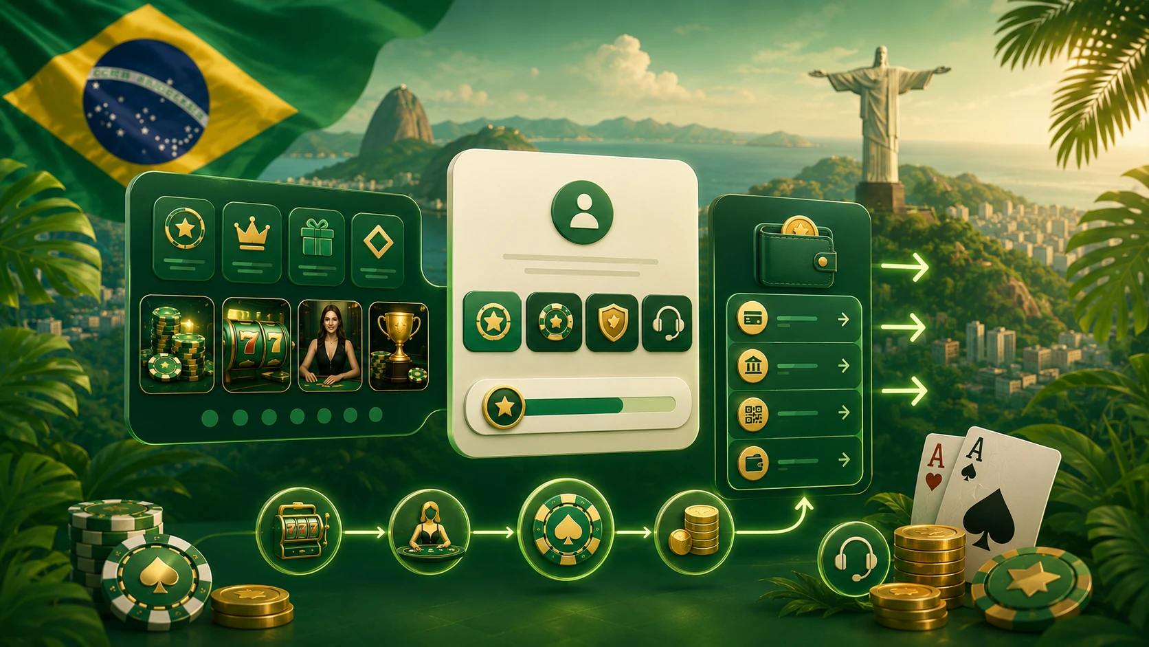 Mobile casino experience illustration